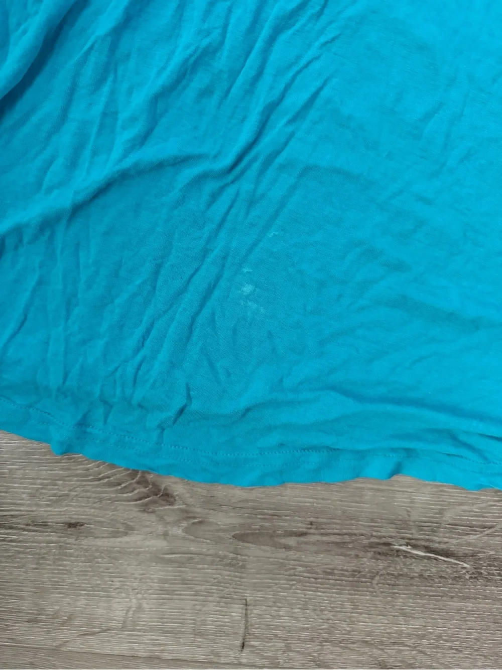 VENUS White and Teal Sequin-Trim V-Neck Tunics